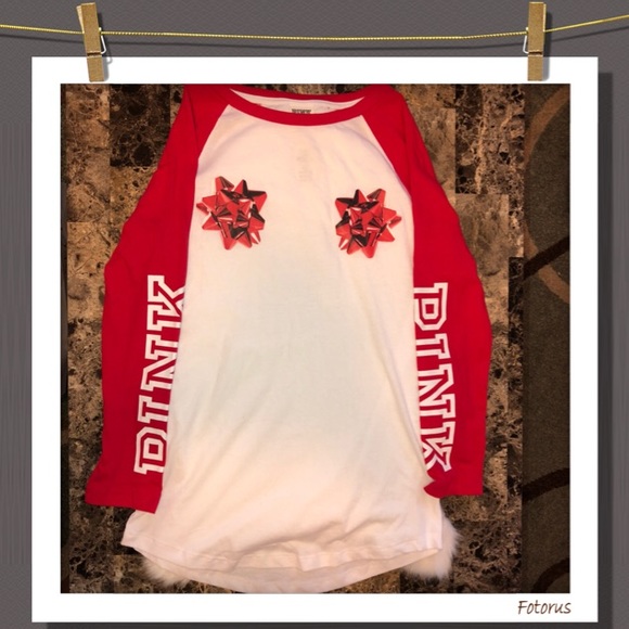 PINK Victoria's Secret Tops - 1 LEFT! PINK Victoria’s Secret Christmas